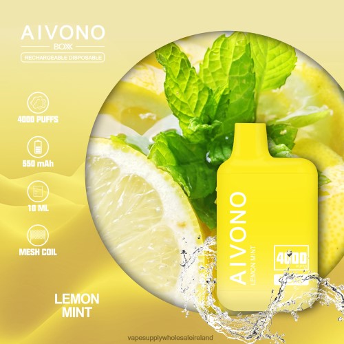 Electronic Cigarette Wholesale Supplier - Aivono AIM BOXX 4000 Lemon Mint HLD040230