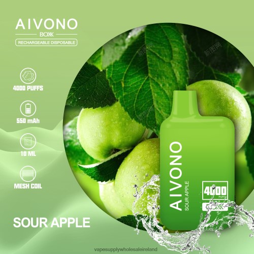 Electronic Cigarette Wholesale Supplier - Aivono AIM BOXX 4000 Sour Apple HLD040220