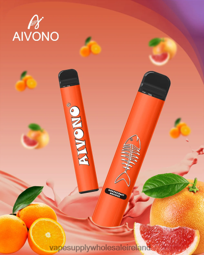 Electronic Cigarette Wholesale Supplier - Aivono AIM FISHBONE 600 Grapefruit Orange HLD040280