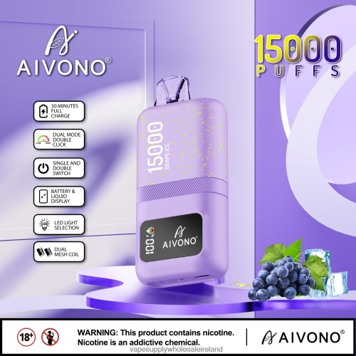 Electronic Cigarette Wholesale Supplier - Aivono AIM magic 15000 Grape Ice HLD04060