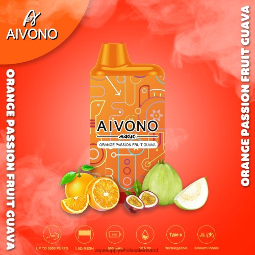 Electronic Cigarette Wholesale Supplier - Aivono AIM MAGIC 5800 Mouth Box Cigarette Orange Passion Fruit Guava HLD04090