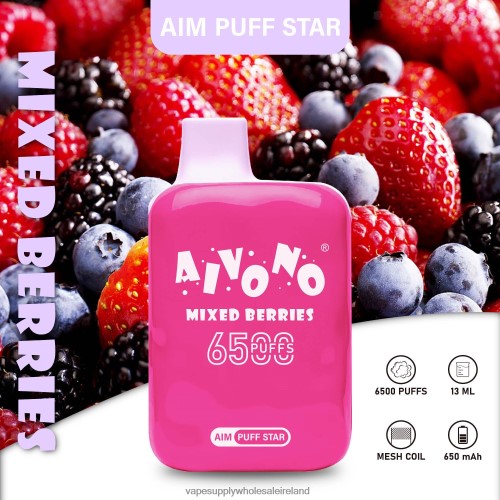 Electronic Cigarette Wholesale Supplier - Aivono AIM PUFF STAR 6500 Mixed Berries HLD040290