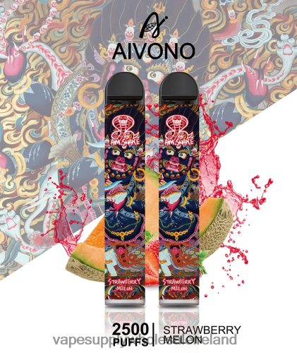Electronic Cigarette Wholesale Supplier - Aivono AIM SNAKE 2500 Strawberry Melon HLD040320