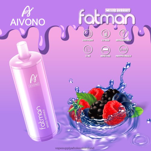 E Cigarette Wholesale - Aivono FATMAN 6800 Mixed Berries HLD04027