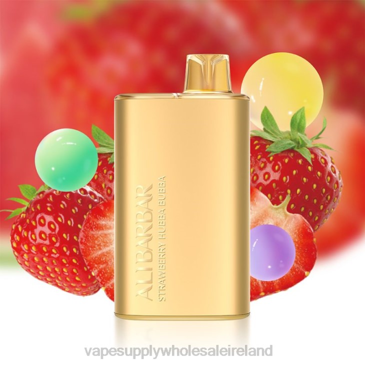 Vape Wholesale Europe - Alibarbar Rich 8000 Disposable Vape Strawberry Hubba Bubba FXP812