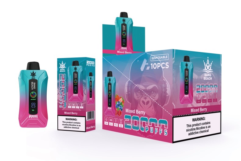 E Cig Wholesale Distributors - Bang Beach 20000 Puffs Smart Screen Vape Mixed Berry P2L65
