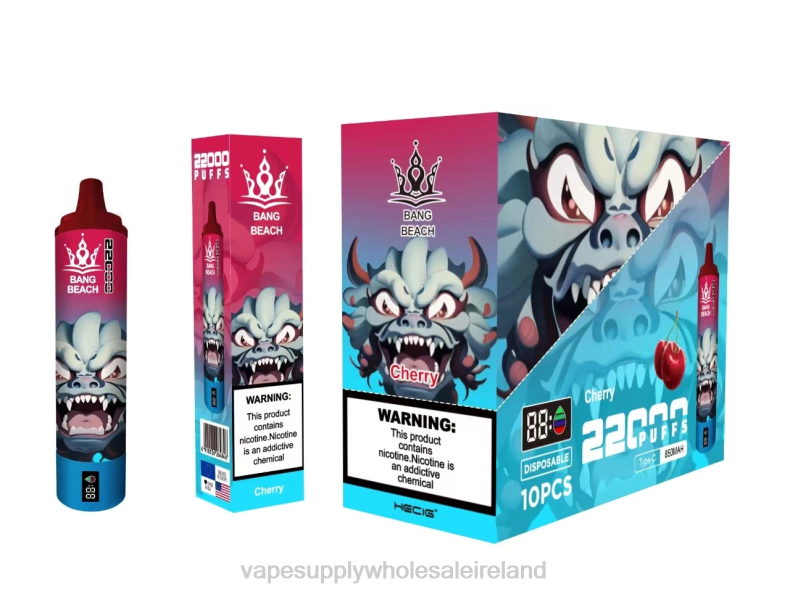 E Cigarette Wholesale - Bang Beach 22000 Puffs Smart Screen Cherry P2L617