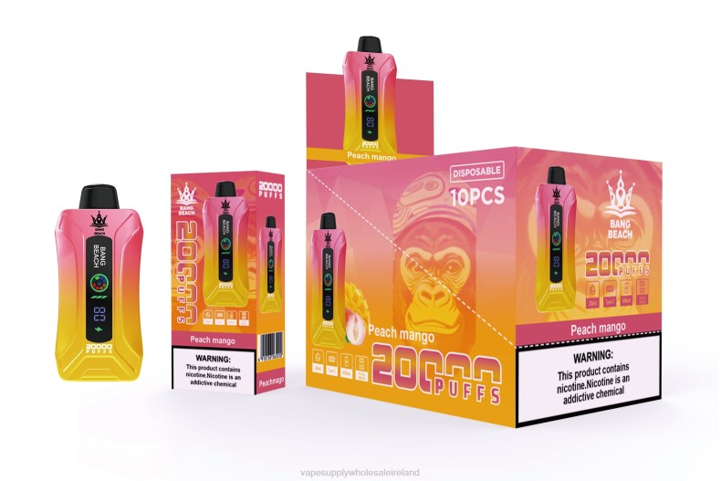 Vape Wholesale Europe - Bang Beach 20000 Puffs Smart Screen Vape Peach Mango P2L62