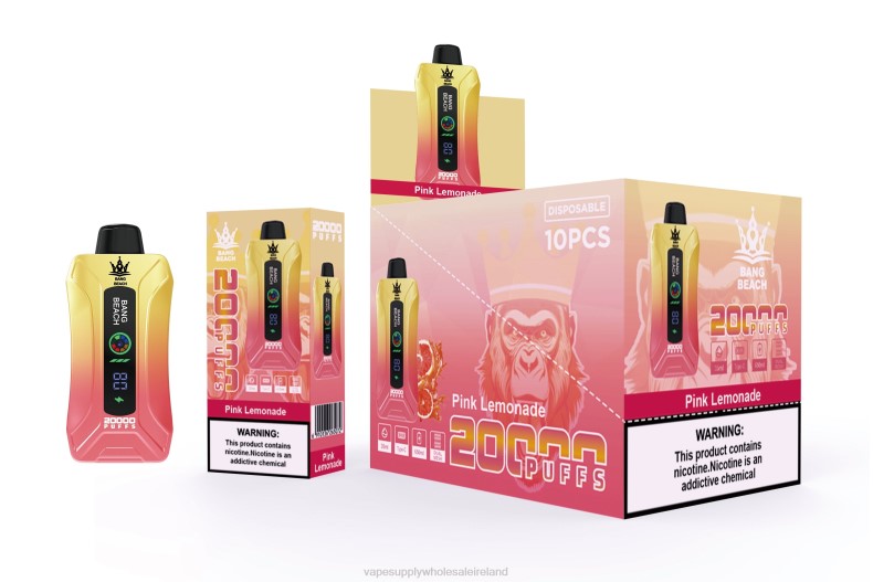 Vape Wholesale Northern Ireland - Bang Beach 20000 Puffs Smart Screen Vape Pink Lemonade P2L64