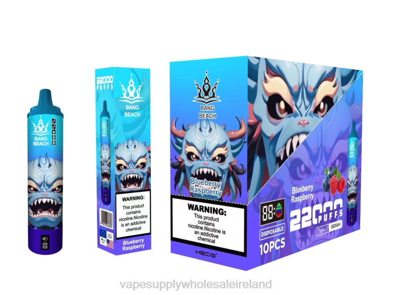 Vape Wholesale Northern Ireland - Bang Beach 22000 Puffs Smart Screen Blueberry Raspberry P2L614