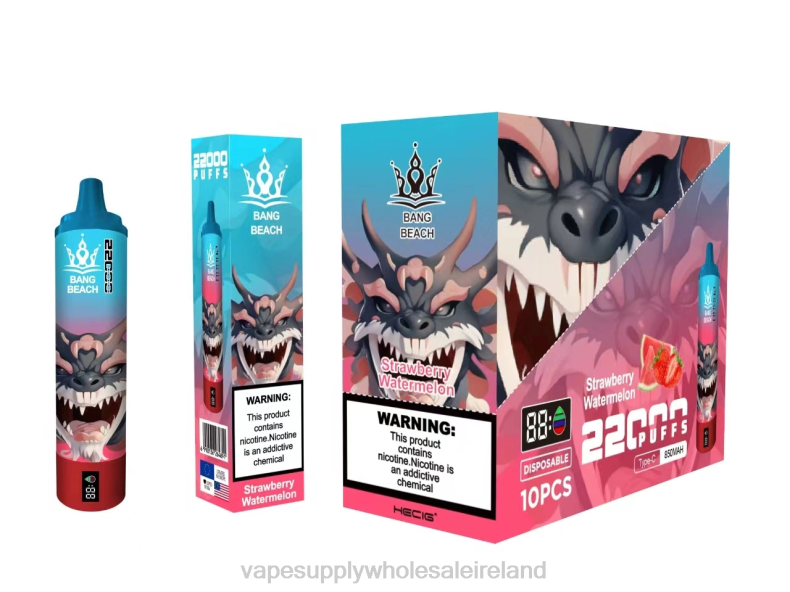 Vape Wholesale Supplier - Bang Beach 22000 Puffs Smart Screen Strawberry Watermelon P2L623