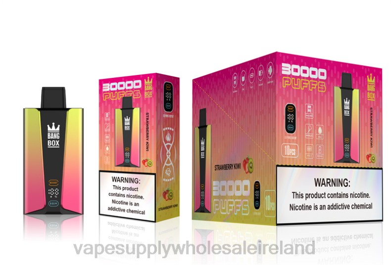 E Cig Wholesale - Bang Box 30000 Puffs Smart Screen Strawberry Kiwi P2L674