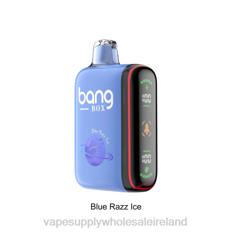 E Cig Wholesale - Bang Box 9000-18000 Puffs Intelligent Power Display Blue Razz Ice P2L626