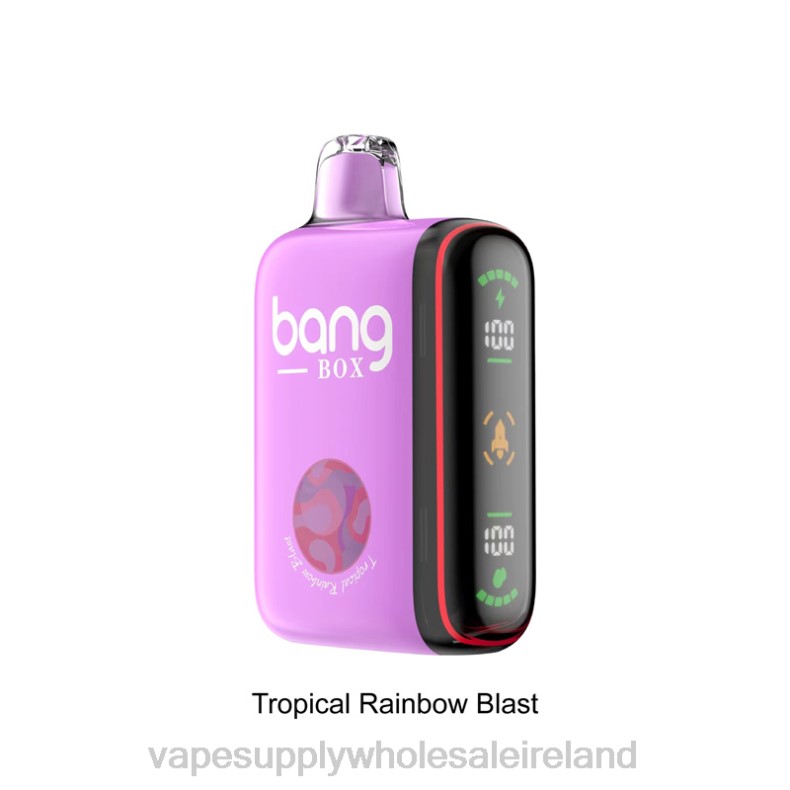 E Cig Wholesale - Bang Box 9000-18000 Puffs Intelligent Power Display Tropical Rainbow Blast P2L636