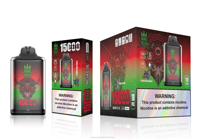 E Cig Wholesale - Bang Box S1-15000 Puffs Triple Berry Ice P2L6104