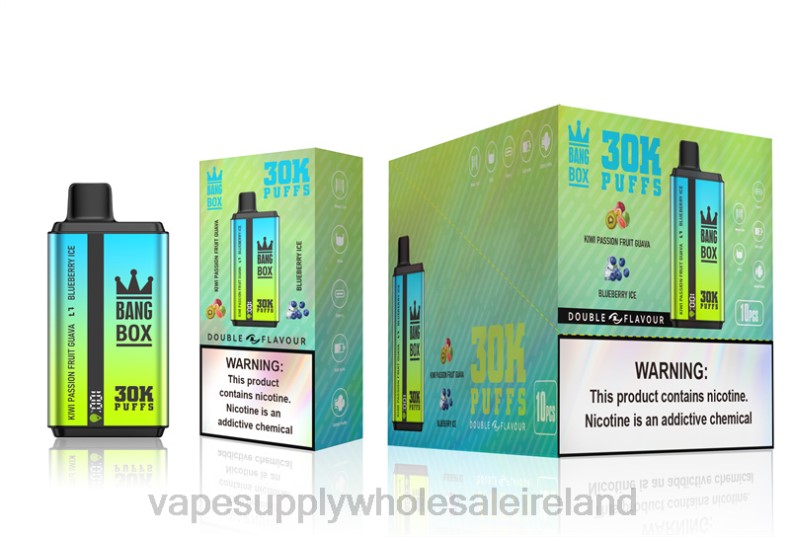 E Cigarette Wholesale - Bang Box 30000 Puffs Dual Flavors Kiwi Passion Fruit Guava & Blueberry Ice P2L665