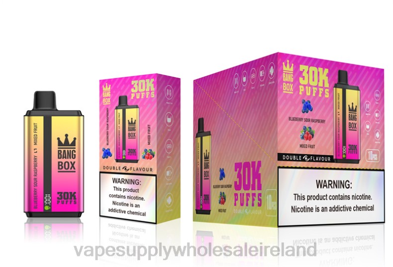 E Cigarettes Wholesale Suppliers - Bang Box 30000 Puffs Dual Flavors Blueberry Sour Raspberry & Mixed Fruit P2L666