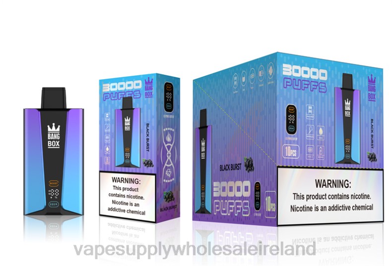 Electronic Cigarette Wholesale - Bang Box 30000 Puffs Smart Screen Black Burst P2L677