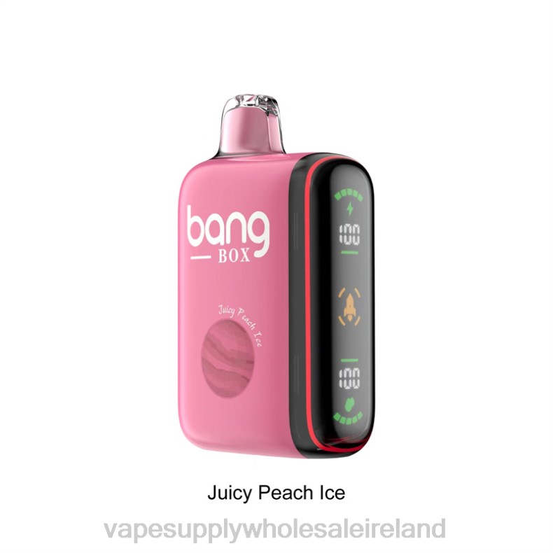 Electronic Cigarette Wholesale - Bang Box 9000-18000 Puffs Intelligent Power Display Juicy Peach Ice P2L629