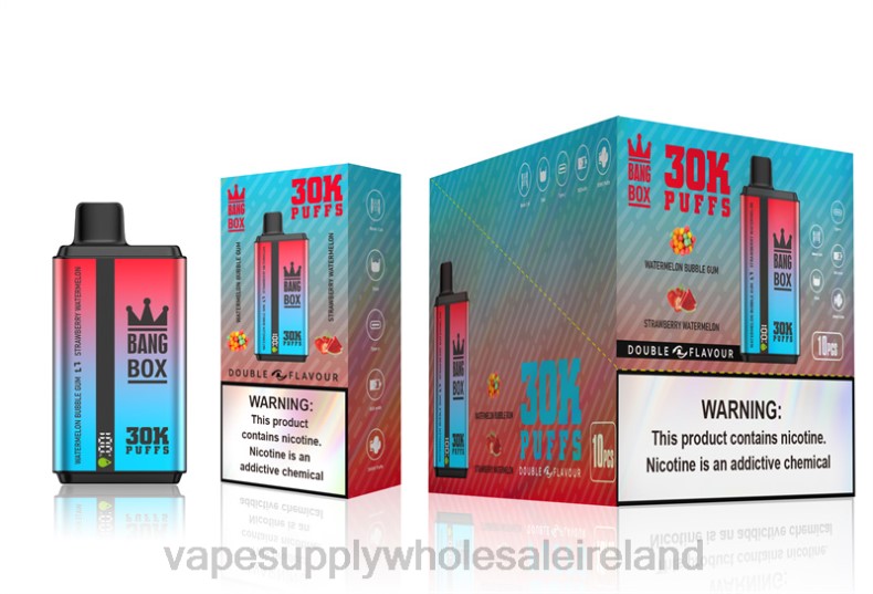 Electronic Cigarette Wholesale Supplier - Bang Box 30000 Puffs Dual Flavors Watermelon Bubble Gum & Strawberry Watermelon P2L668