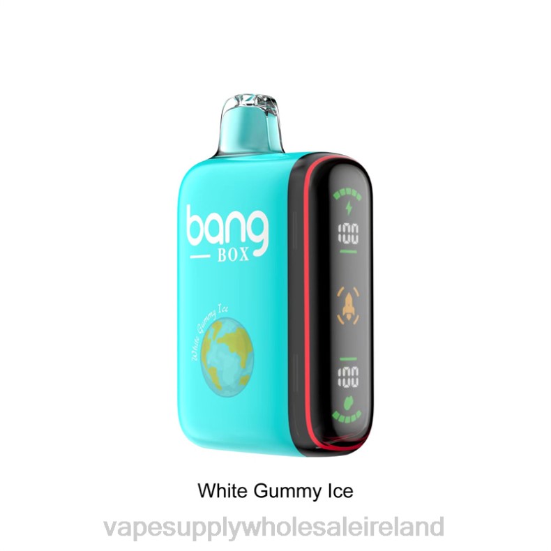 Electronic Cigarette Wholesale Supplier - Bang Box 9000-18000 Puffs Intelligent Power Display White Gummy Ice P2L630