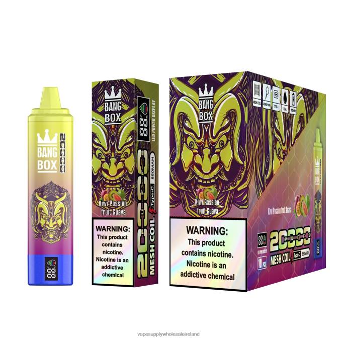 Vape Wholesale Europe - 0T2H127 Kiwi Passion Fruit Guava Bang Box 20000