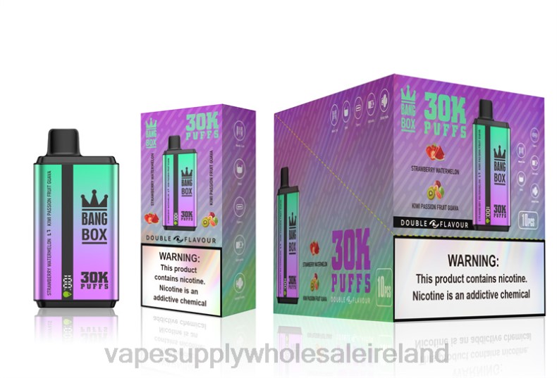 Vape Wholesale Europe - Bang Box 30000 Puffs Dual Flavors Strawberry Watermelon & Kiwi Passion Fruit Guava P2L670