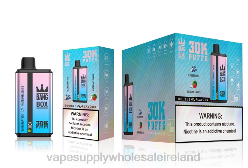 Vape Wholesale Ireland - Bang Box 30000 Puffs Dual Flavors Blueberry Ice & Watermelon Ice P2L669