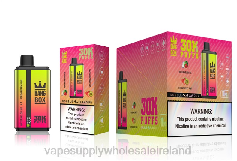 Vape Wholesale Northern Ireland - Bang Box 30000 Puffs Dual Flavors Watermelon Ice & Strawberry Kiwi P2L662