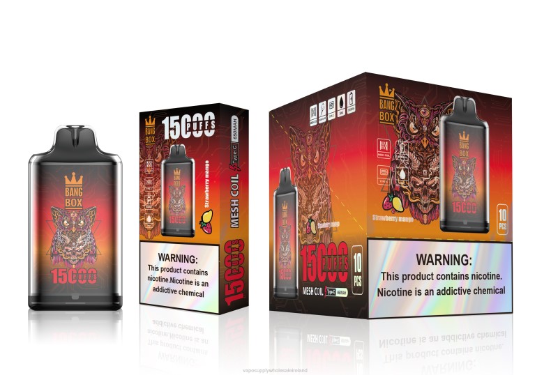 Vape Wholesale Supplier - Bang Box S1-15000 Puffs Strawberry Mango P2L6101