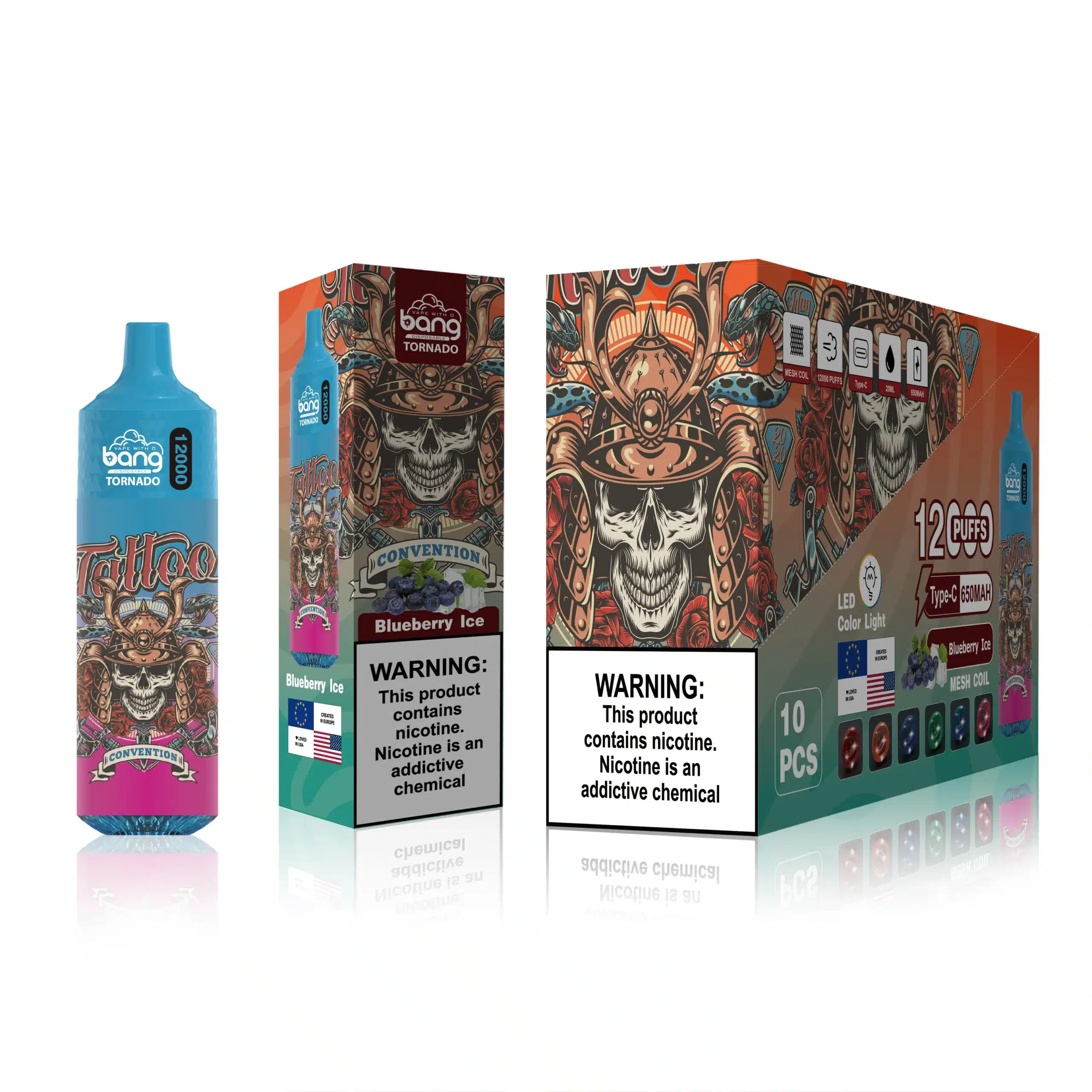 electronic cigarette wholesale - 0T2H125 Blueberry Ice Bang Box 12000 Puffs