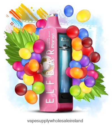 Electronic Cigarette Wholesale - Elf Bar Planet 25000 Tropical Rainbow Blast FJB68H29