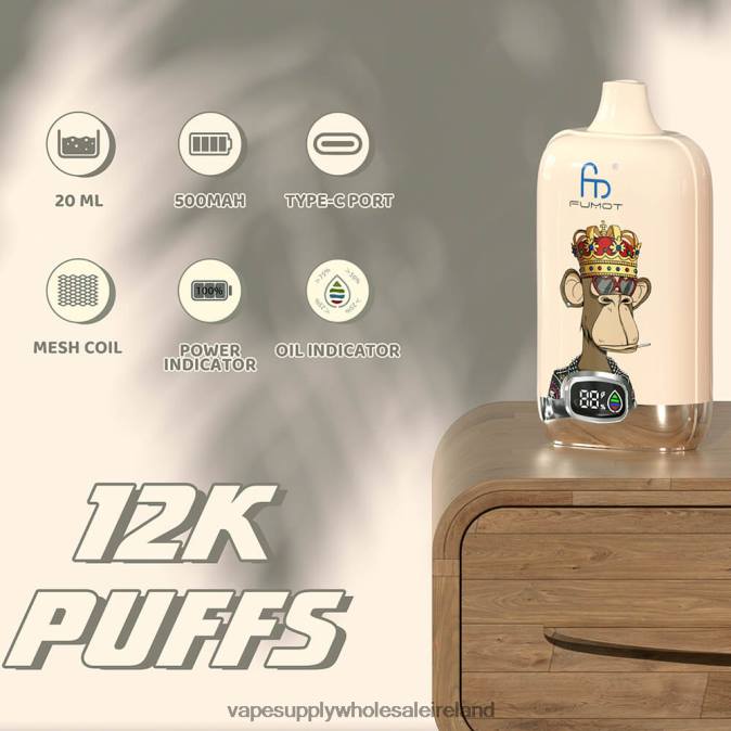 e cigarettes wholesale suppliers - 0T2H4 Disposable Fumot Tornado Digital Box 12000