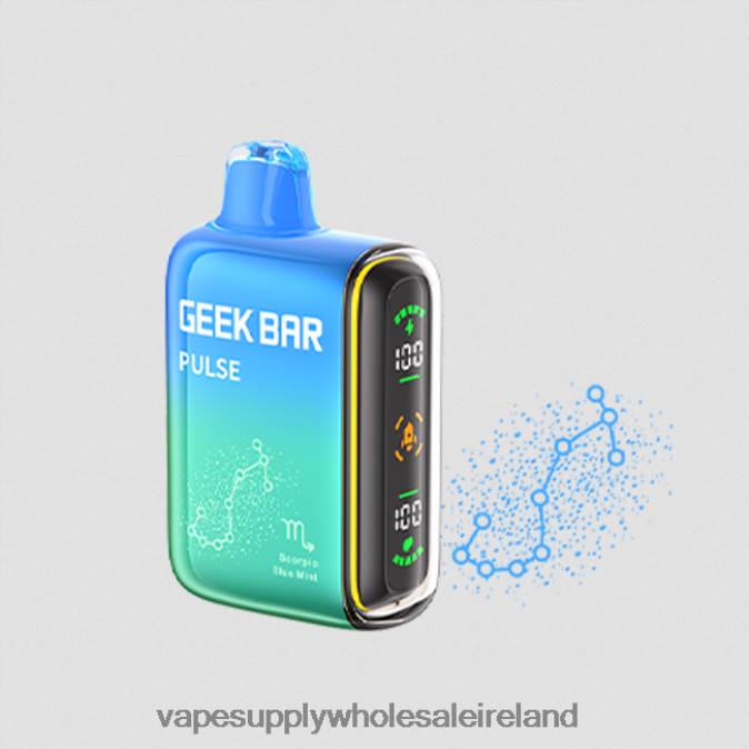 e cigarette wholesale - 0T2H73 Blue Mint GEEK BAR Pulse Zodiac Edition 7500 PUFFS/15000 PUFFS
