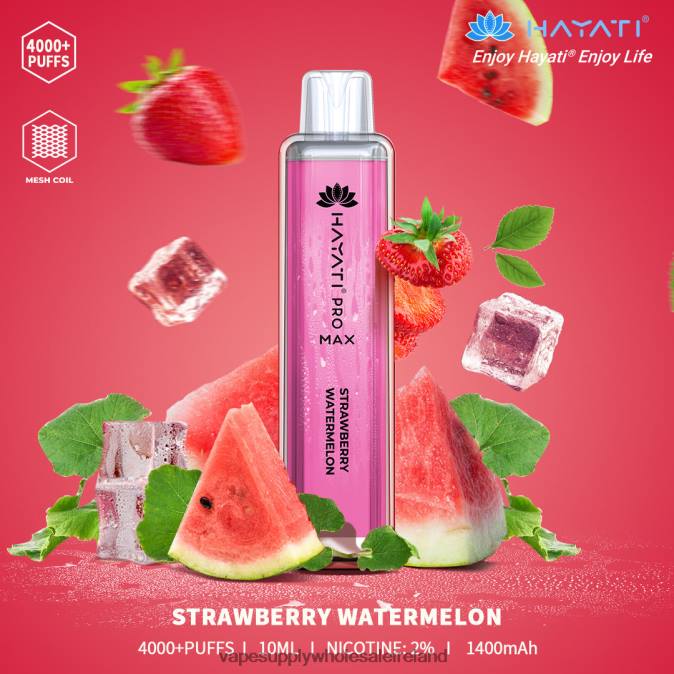 Vape Wholesale Europe - 0T2H177 Strawberry Watermelon Hayati Pro Max 4000