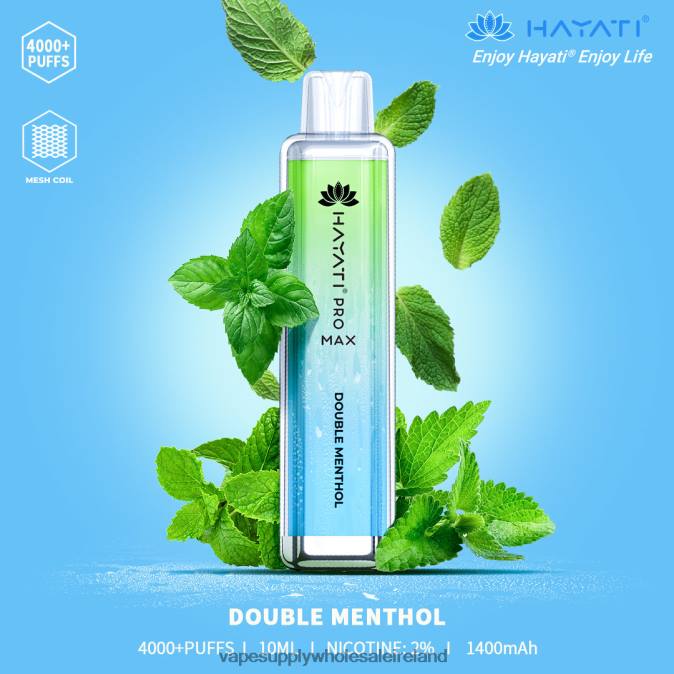 electronic cigarette wholesale supplier - 0T2H156 Double Menthol Hayati Pro Max 4000