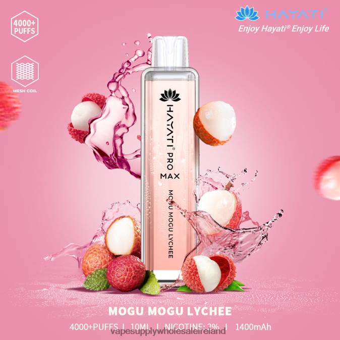 electronic cigarette wholesale supplier - 0T2H166 Mogu Mogu Lychee Hayati Pro Max 4000