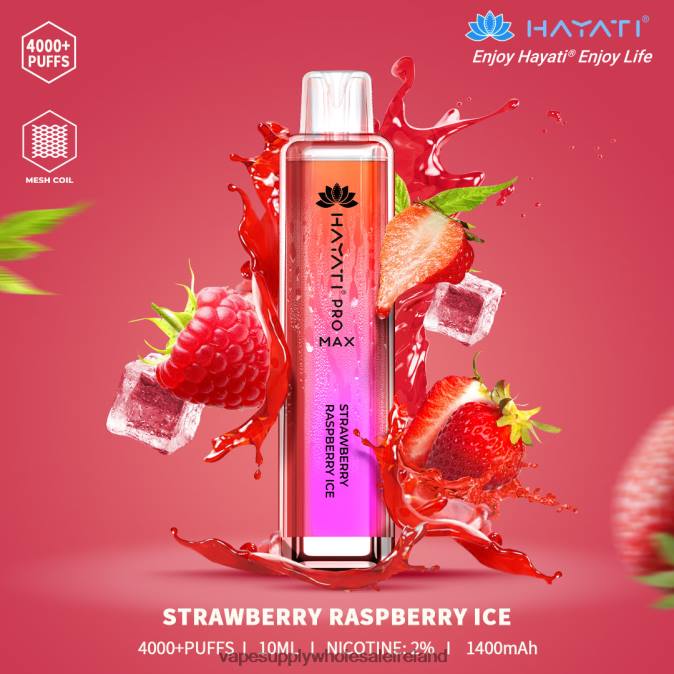 electronic cigarette wholesale supplier - 0T2H176 Strawberry Raspberry Ice Hayati Pro Max 4000