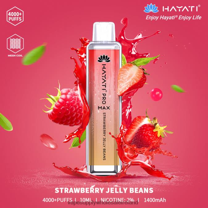 electronic cigarette wholesale supplier - 0T2H196 Strawberry Jelly Beans Hayati Pro Max 4000