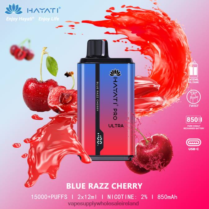 Vape Wholesale Ireland - 0T2H198 Blue Razz Cherry Hayati Pro Ultra