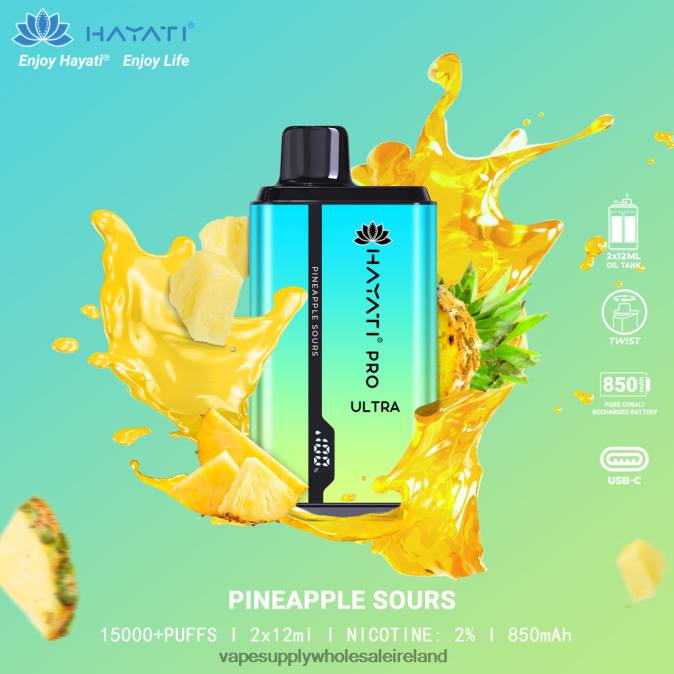 Vape Wholesale Ireland - 0T2H228 Pineapple Sours Hayati Pro Ultra