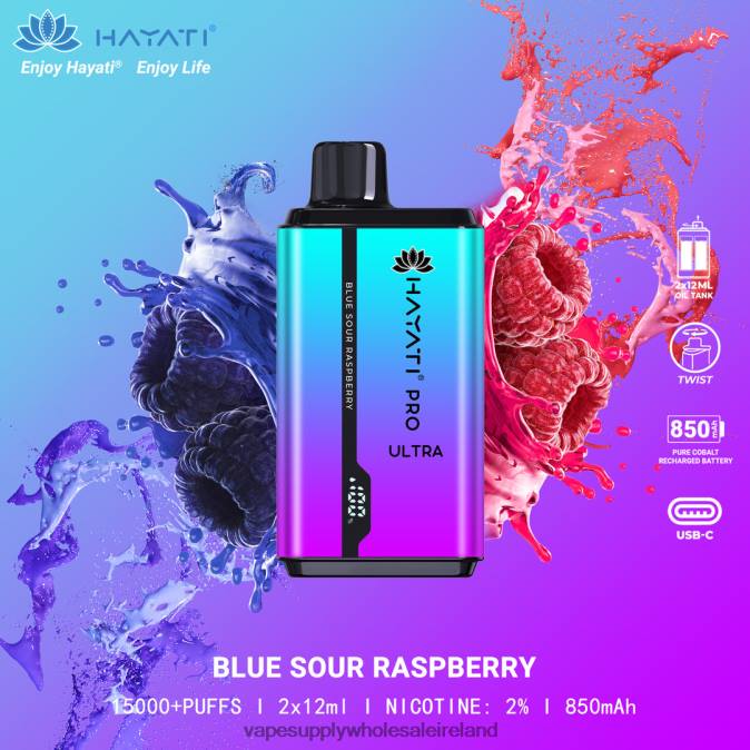 Vape Wholesale supplier - 0T2H200 Blue Sour Raspberry Hayati Pro Ultra