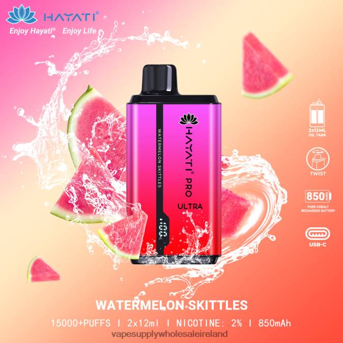 Vape Wholesale supplier - 0T2H220 Watermelon Skittles Hayati Pro Ultra
