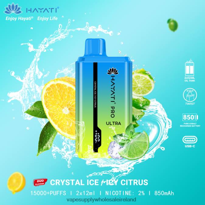e cigarette wholesale - 0T2H223 Crystal Ice/Icy Citrus Hayati Pro Ultra