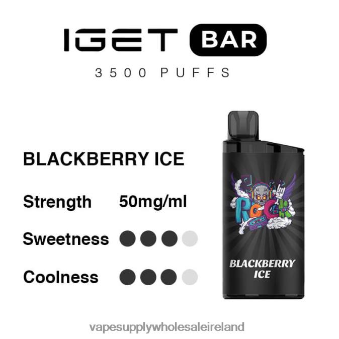 e cig wholesale - 0T2H91 Blackberry Ice IGET BAR 3500 5% NICOTINE