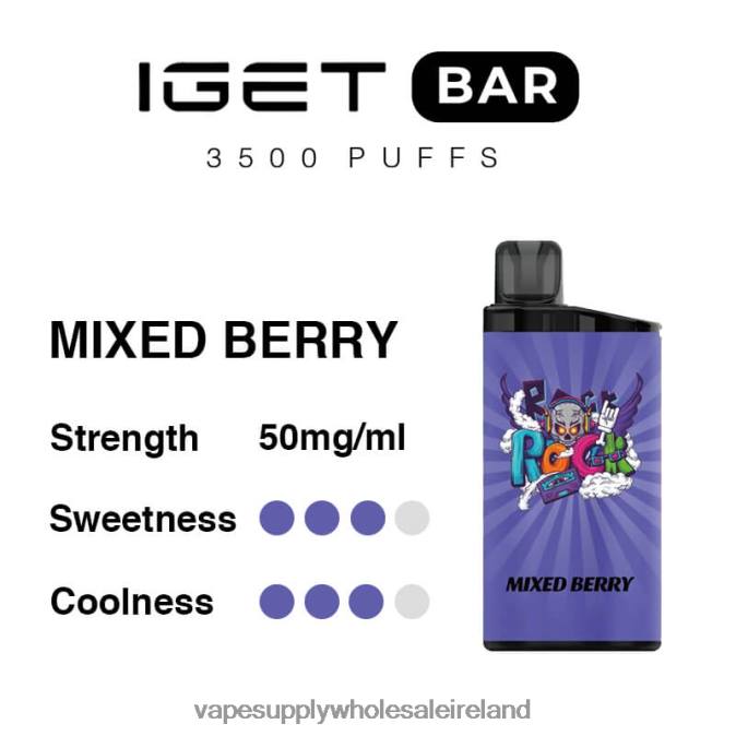 e cigarettes wholesale suppliers - 0T2H94 Mixed Berry IGET BAR 3500 5% NICOTINE