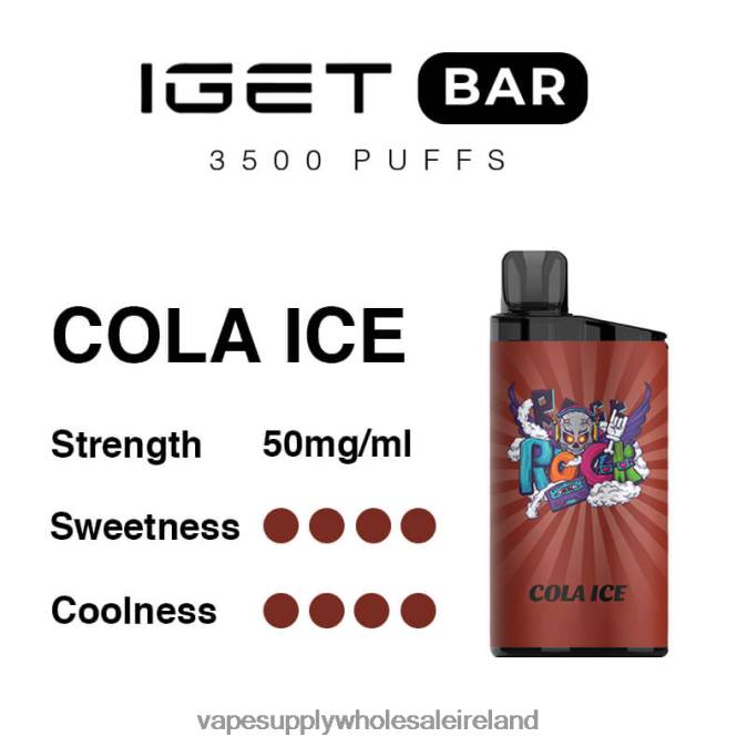 electronic cigarette wholesale supplier - 0T2H96 Cola Ice IGET BAR 3500 5% NICOTINE