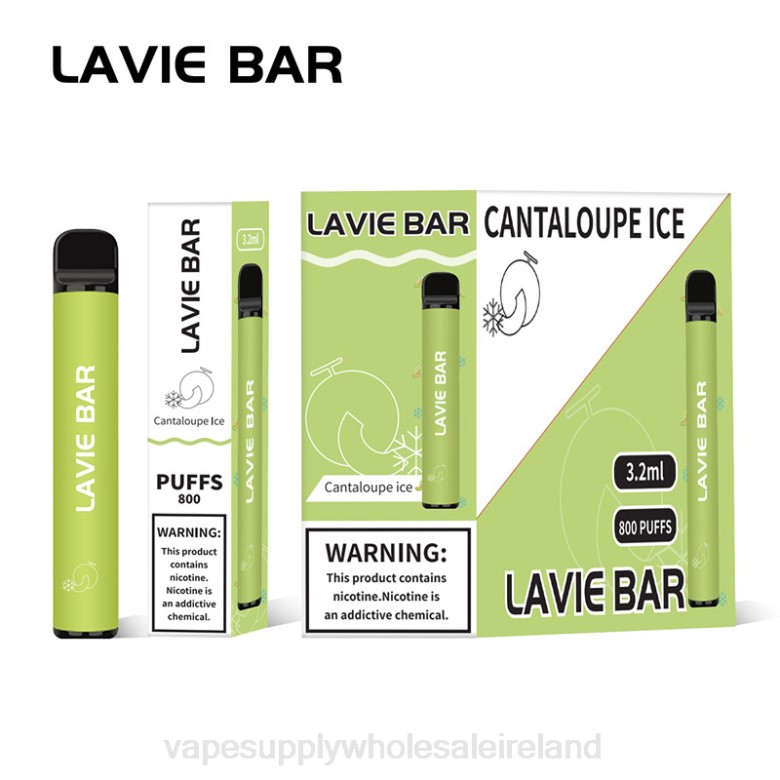E Cigarette Wholesale - LAVIE BAR 800 Puffs ZB6N317 Cantaloupe Ice