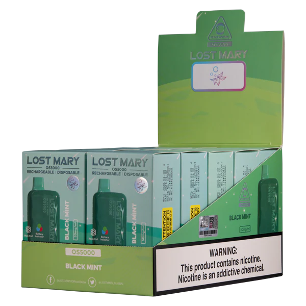 electronic cigarette wholesale supplier - 0T2H106 Black Mint LOST MARY OS5000