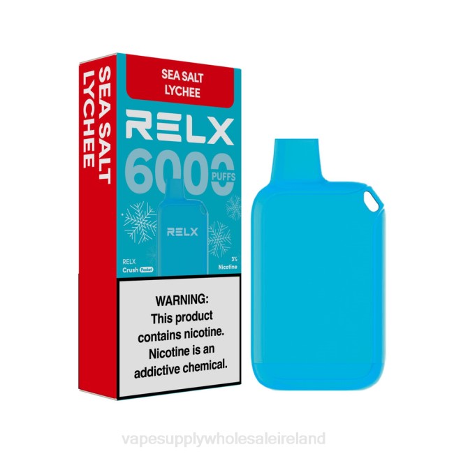 Vape Wholesale Northern Ireland - RELX Crush Pocket 6000 Icy Sea Salt Lychee PT6414